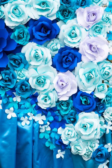 Blue And White Roses Background Paper Stock Image Image Of Card