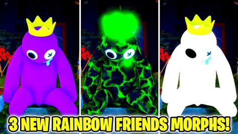 How To Get All 3 New Rainbow Friends Morphs In Find The Rainbow Friends