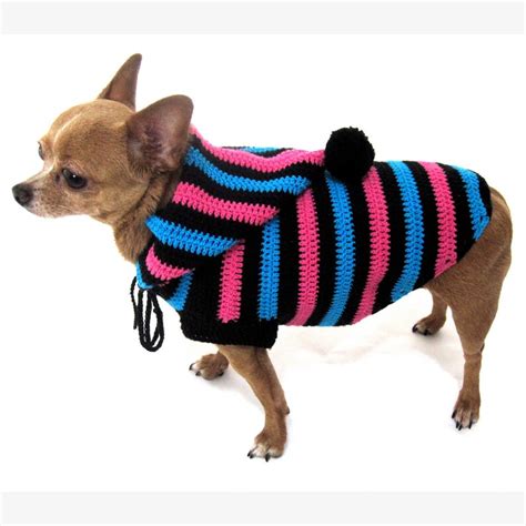 Crochet Dog Sweater Dog Hoodie Cute Dog Clothes Dog Sweater Etsy