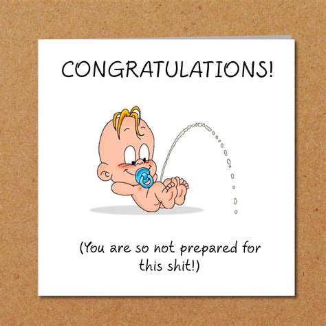 Funny New Baby Congratulations Card New Parentsdaddymummy Child