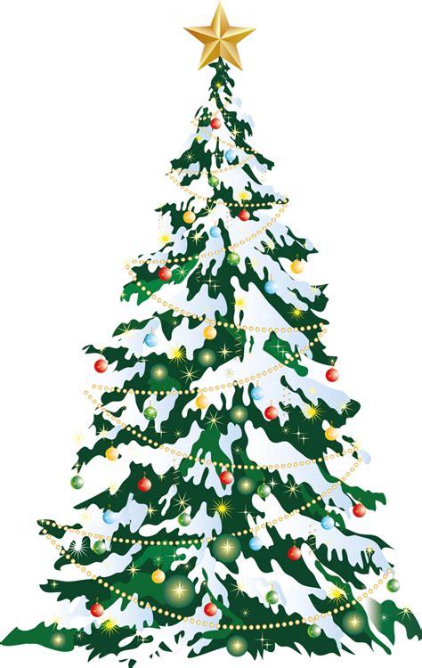 Decorated Christmas Tree Transparent Png Clip Art Ima
