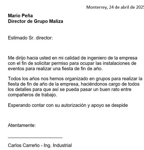 Carta Solicitando Modelo De Carta Formal Para Pedir Algo Kulturaupice