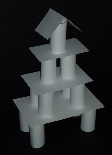 World's tallest card tower built outside? Index Card Tower: Build Each Other Up | "Encourage one ...