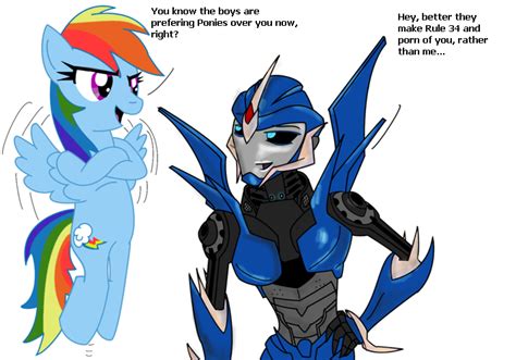 77475 Suggestive Edit Rainbow Dash G4 Arcee Breasts Female