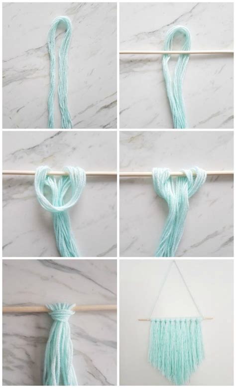 How to Make an Easy DIY Wall Hanging with Yarn | Yarn wall ... Who knew making a diy wall hanging would be so easy!