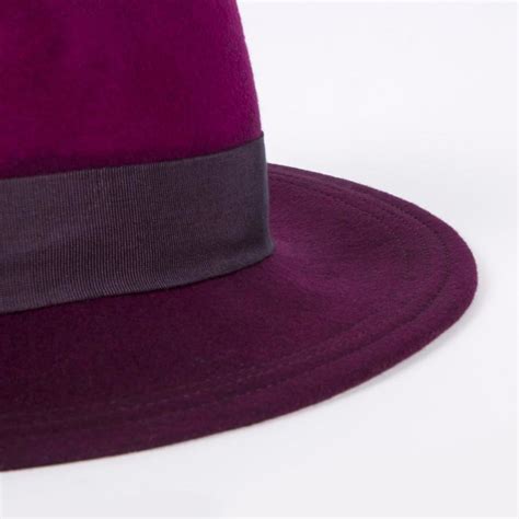 Lyst Paul Smith Womens Purple Dégradé Wool Felt Fedora Hat In Purple