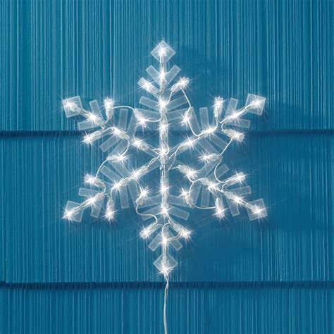 Lighted Snowflakes Set Of 2 Holiday Decor Miles Kimball