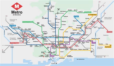 Mappametropolitana Di Barcellona Cartina Della Metropolitana Di
