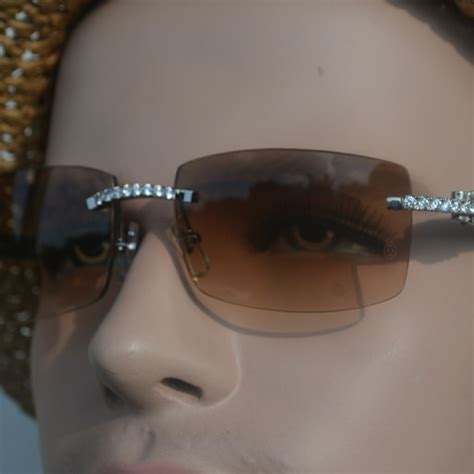 Cartier Accessories Custom Diamond Cartier Buffalo Sunglasses Poshmark