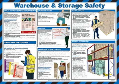 Safety First Aid Group Warehouse And Storage Safety Poster Laminated