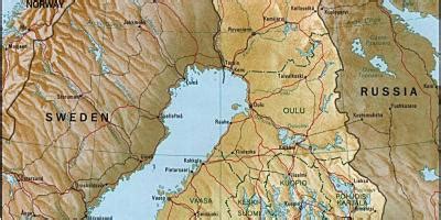 Bu sessiz ülke, kışın nordic kayak ve yaz aylarında botla gezmek için popülerdir. (Kuzey Avrupa - Türkiye)Finlandiya harita - Haritalar ...