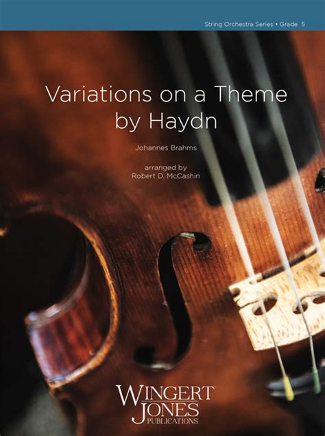 Variations On A Theme By Haydn Wingert Jones Publications