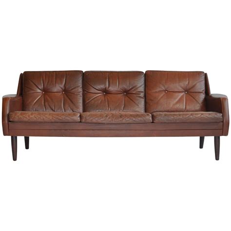 Add to favorites mid century retro vintage danish light brown leather 3 seat sofa settee 1970s lots2likeantiques 5 out of 5 stars (65. Danish Leather Sofa at 1stdibs