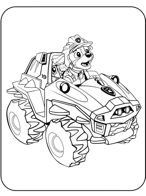 Kidsnfun Kleurplaat Paw Patrol Dino Rescue dino rescue