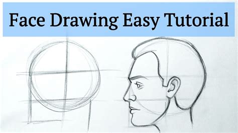 How To Draw A Face Side View Male Drawing Side Face Sketch Easy