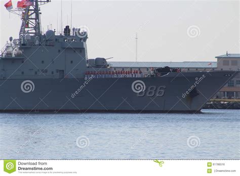 Chinese Navy Amphibious War Ship Editorial Image
