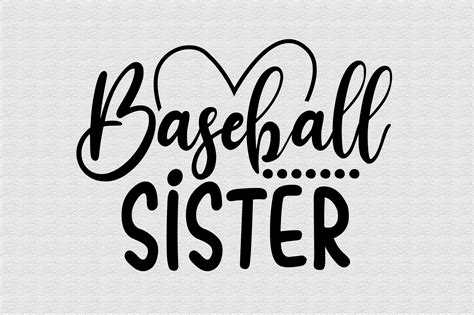Baseball Sister Svg Graphic By Snrcrafts24 · Creative Fabrica