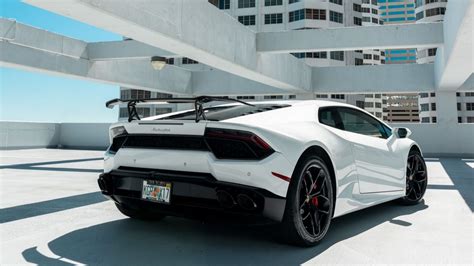 2017 Lamborghini Huracan Lp 580 Coupe White Mvp Miami Exotic Rentals