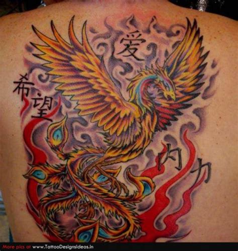 Beautiful Big Complicated Phoenix Bird Tattoo Tattoomagz › Tattoo