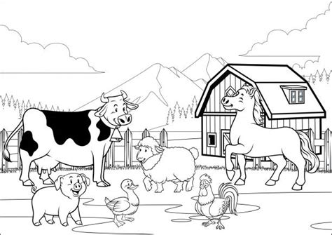 42 Coloring Pages Of Farm Animals Coloring Pages