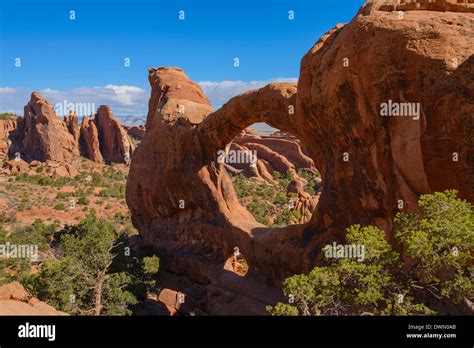 Double O Arch Devils Garden Arches National Park Utah United States
