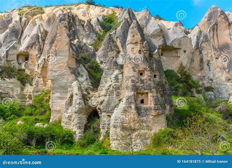 Stone Churches Of Goreme Cappadocia Turkey Stock Image Image Of