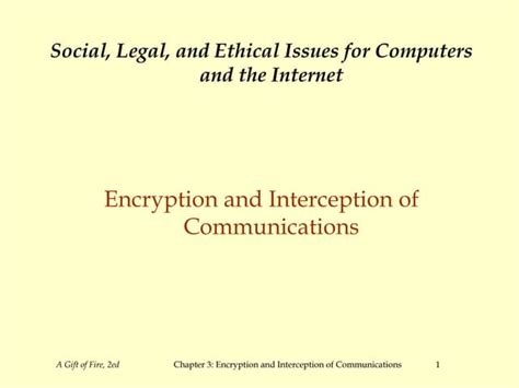 Encryption And Interception Of Communication Ppt