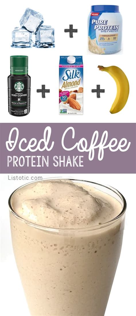Iced Coffee Protein Shake ⋆ Listotic