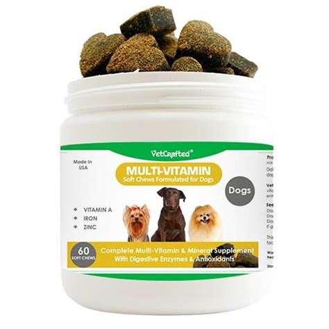 Dog vitamins, probiotics and supplements help him stay healthy and happy. VetCrafted Multi Vitamin For Dogs | Buy Multi Vitamin Soft ...