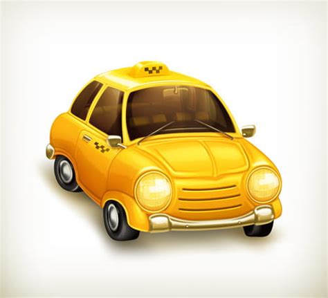 Cartoon Car Cute Vector Graphics Set Eps Uidownload
