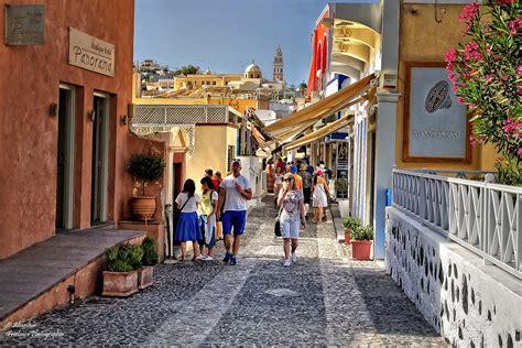 The Market Streets Of Fira Santorini A Photo On Flickriver