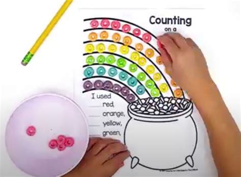 St Patricks Day Rainbow Experiment Math Activity Writing Craftivity