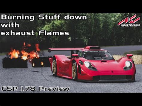 Burning Stuff With Exhaust Flames Assetto Corsa Abg Youtube