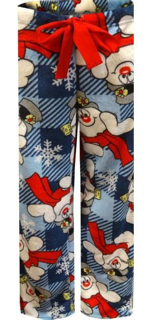 Frosty The Snowman Plush Loungepant Pajamas Women Fleece Lounge Pants Womens Loungewear
