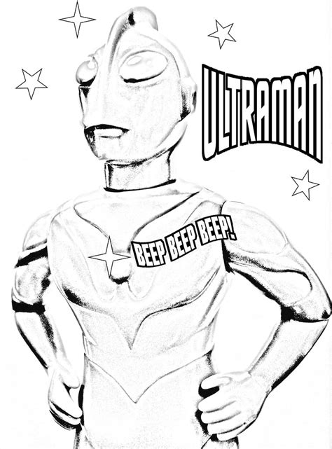 Ultraman Coloring Page | I'm taking some choice Kaiju Art Co… | Flickr