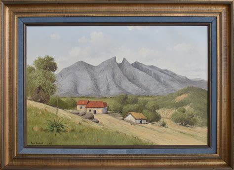 Hugo Herbeck Saddle Mountain 1683 Texas Art Vintage Texas