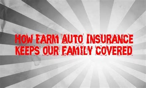In new york, business is written through farm family casualty insurance company, united farm family insurance. Farm auto insurance keeps us and our family covered with great auto insurance that is also a ...