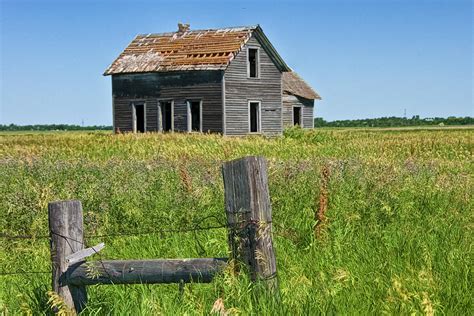 Abandoned Prairie Farmhouse No4221 Photograph By Randall Nyhof Pixels