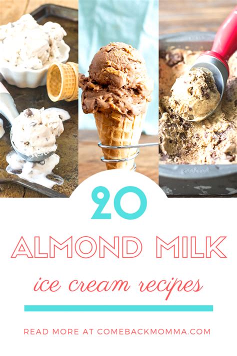 The content and opinions expressed here are mine. when i first started to think about making almond milk ice cream, i was racking my brain with what i can use to make this thick and creamy, dairy free. 20 Amazing Almond Milk Ice Cream Recipes | Comeback Momma