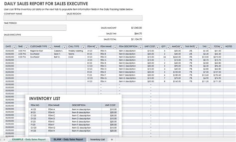 Free Daily Sales Report Forms And Templates Smartsheet