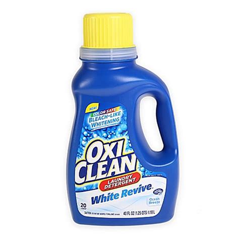 If you want to know how to whiten whites, then let tide help you out. OxiClean™ White Revive™ 40 oz. Laundry Detergent in Ocean ...