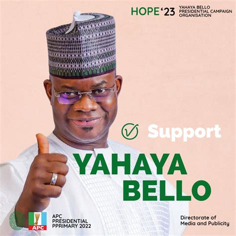 Support Yahaya Bello For President Kogipedia