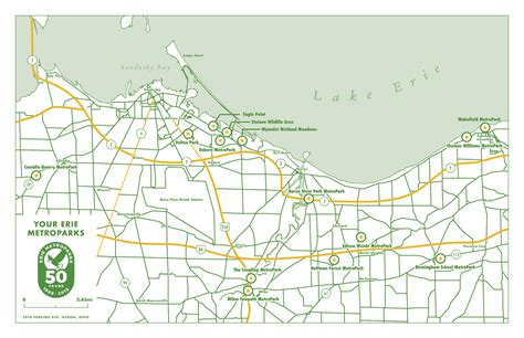 Erie Metroparks County Map On Behance