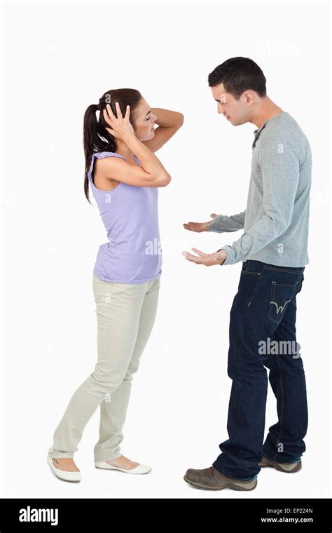 Young Couple Having An Argument Stock Photo Alamy