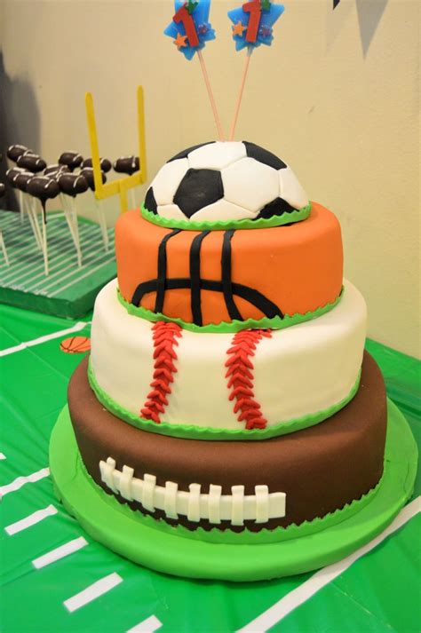 All Sports Cake All Sports Birthday Party Pinterest Sport Cakes