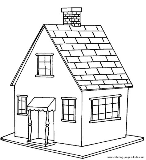 Different types of houses | house types pictures. Houses and Homes color page - Coloring pages for kids ...