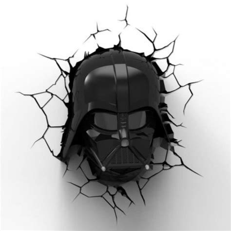 Star Wars Darth Vader 3d Wall Light Merchandise Zavvi 日本