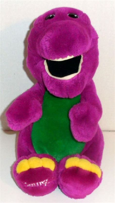 Large Vintage 1992 Barney Purple Dinosaur 15 Stuffed Plush Doll Toy