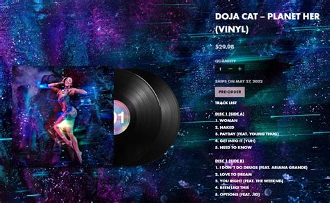 Doja Cats ‘planet Her Vinyl On May 27 2022 Entertainment News