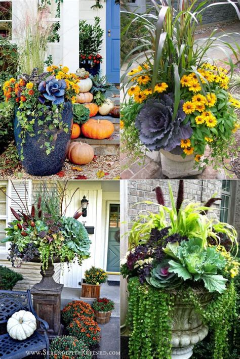 22 Beautiful Fall Planters For Easy Outdoor Fall